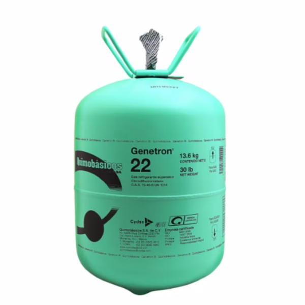 Gas refrigerante Genetron R22 en boya no retornable de 13.6 kg