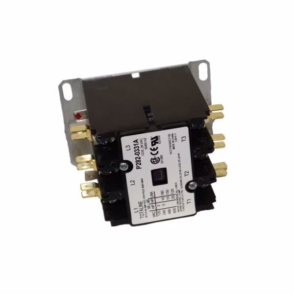Contactor electromagnético de 3 polos 30 Amperes bobina 24 Volts con terminales de tornillo