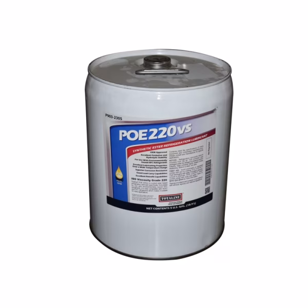 Aceite lubricante sintético Polioléster POE SW220 para refrigeración cubeta 18.9 Litros (5 Galones)